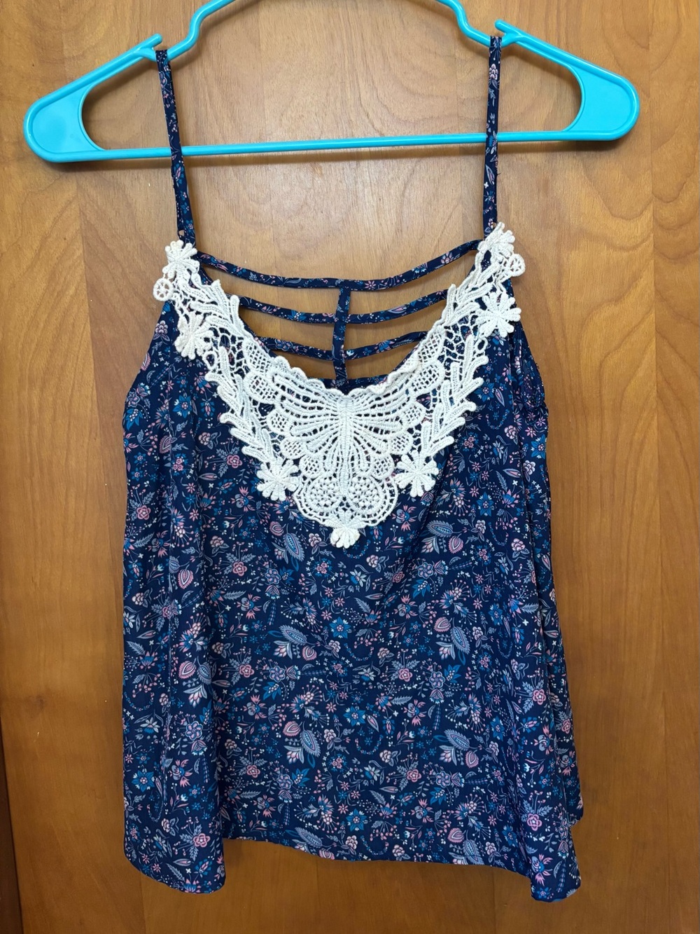 Love, Fire Floral Crochet Tank Top